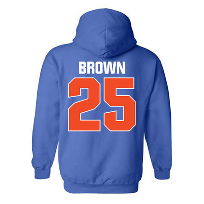 Boise State - NCAA Football : Quinton Brown - Sport Shersey Hooded Sweatshirt-1