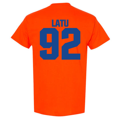 Boise State - NCAA Football : David Latu - Sport Shersey T-Shirt-1