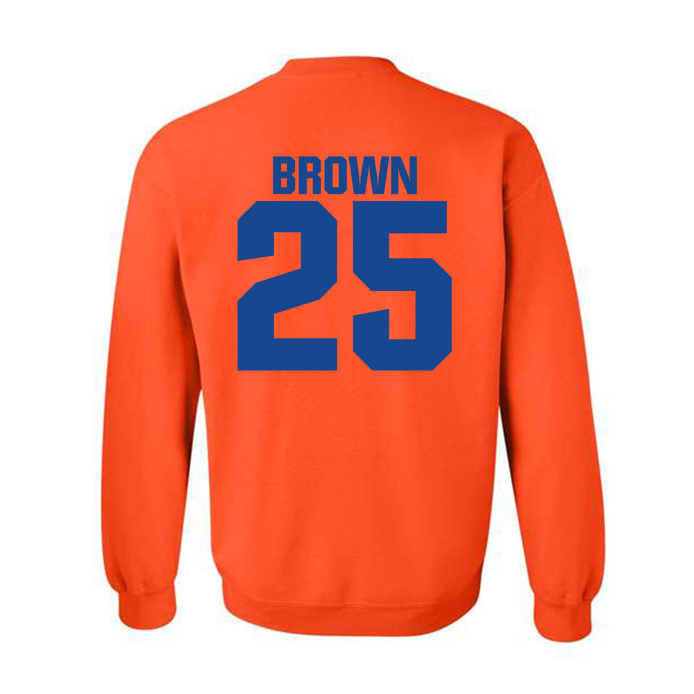 Boise State - NCAA Football : Quinton Brown - Sport Shersey Crewneck Sweatshirt-1