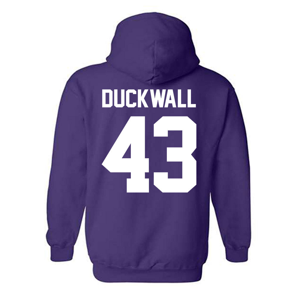 Furman - NCAA Football : Max Duckwall - Classic Shersey Hooded Sweatshirt-1