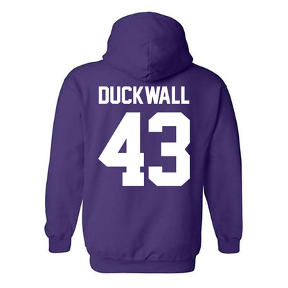 Furman - NCAA Football : Max Duckwall - Classic Shersey Hooded Sweatshirt-1