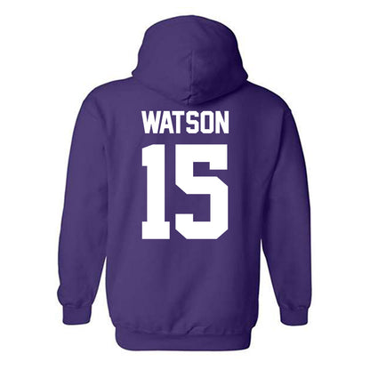 Furman - NCAA Women's Volleyball : Amber Watson - Classic Shersey Hooded Sweatshirt-1