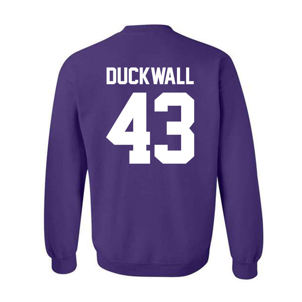 Furman - NCAA Football : Max Duckwall - Classic Shersey Crewneck Sweatshirt-1