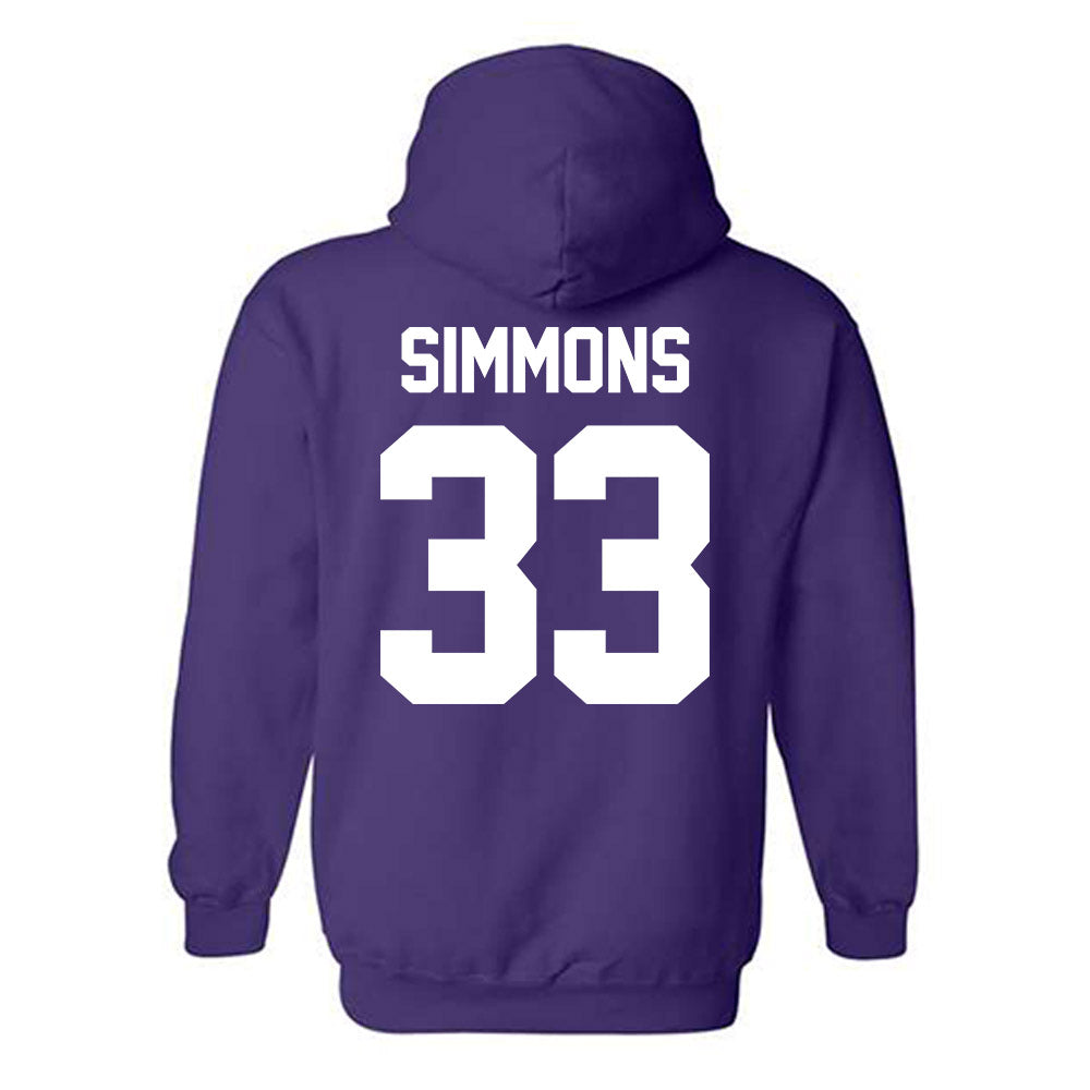 Furman - NCAA Football : Nick Simmons - Classic Shersey Hooded Sweatshirt-1