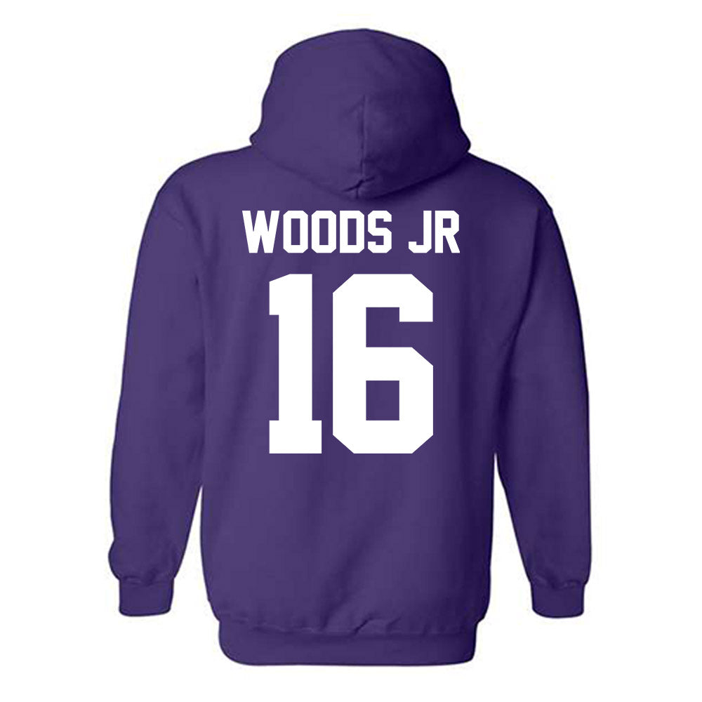 Furman - NCAA Football : Michael Woods Jr - Classic Shersey Hooded Sweatshirt-1