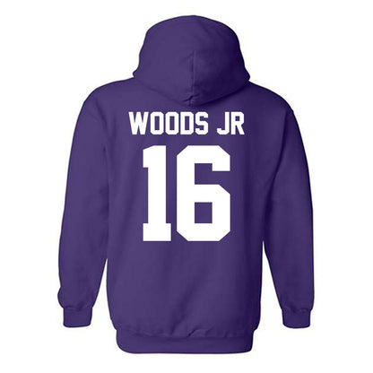 Furman - NCAA Football : Michael Woods Jr - Classic Shersey Hooded Sweatshirt-1