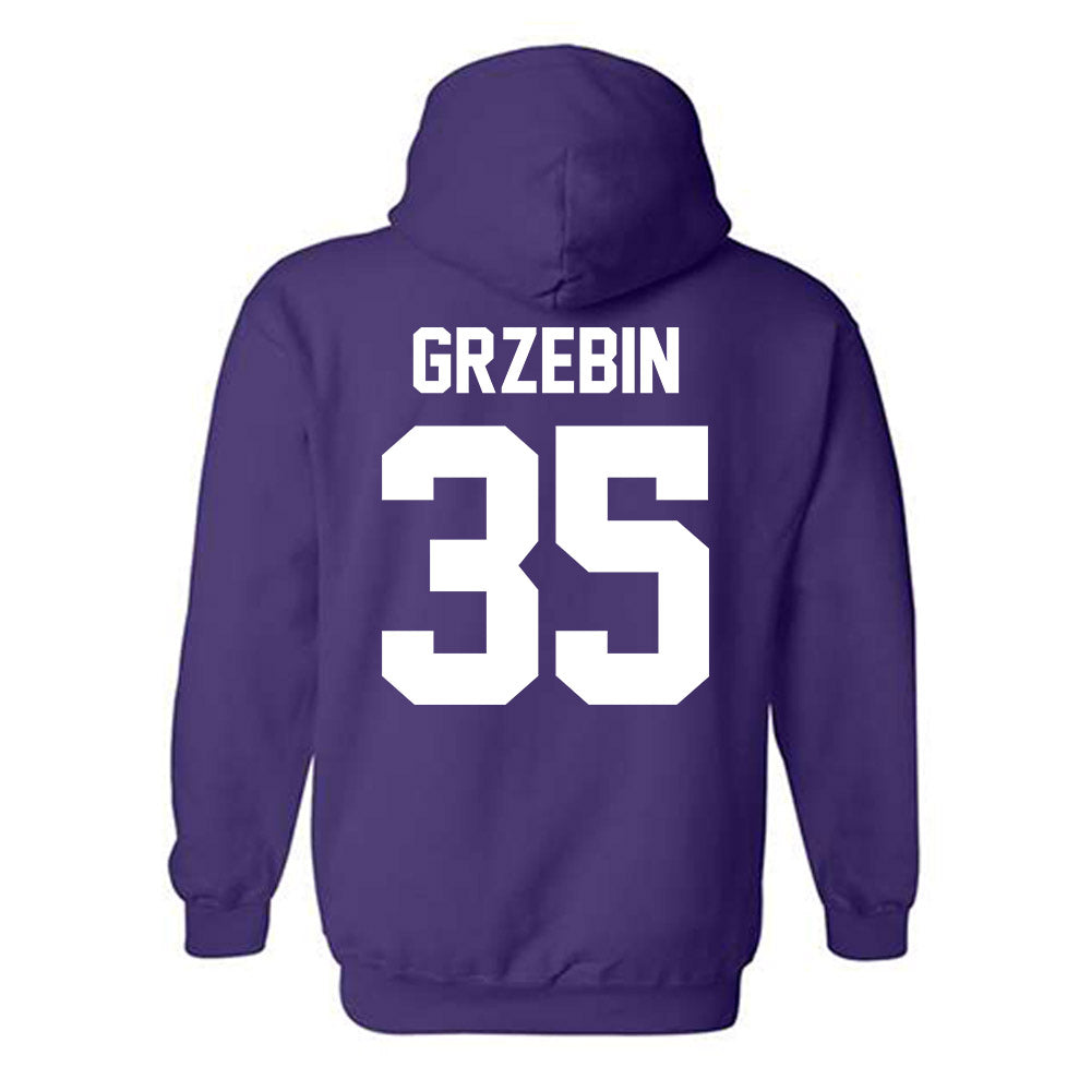 Furman - NCAA Football : Emmett Grzebin - Classic Shersey Hooded Sweatshirt-1
