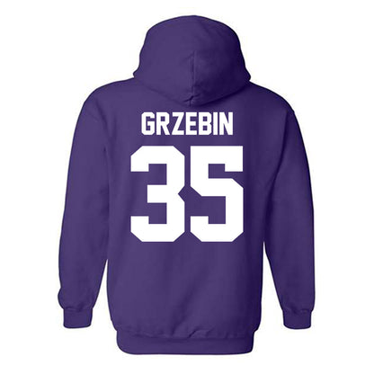 Furman - NCAA Football : Emmett Grzebin - Classic Shersey Hooded Sweatshirt-1