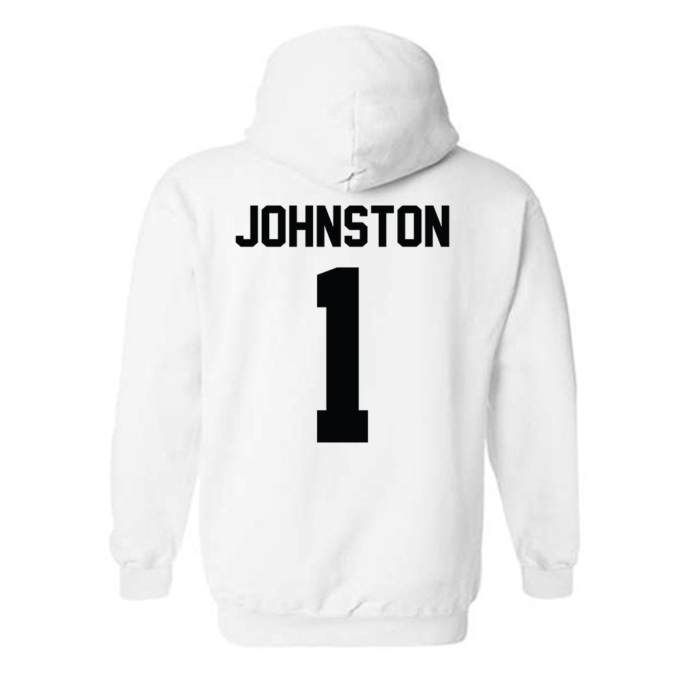 Furman - NCAA Men's Basketball : Charles Johnston - Classic Shersey Hooded Sweatshirt-1