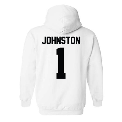 Furman - NCAA Men's Basketball : Charles Johnston - Classic Shersey Hooded Sweatshirt-1