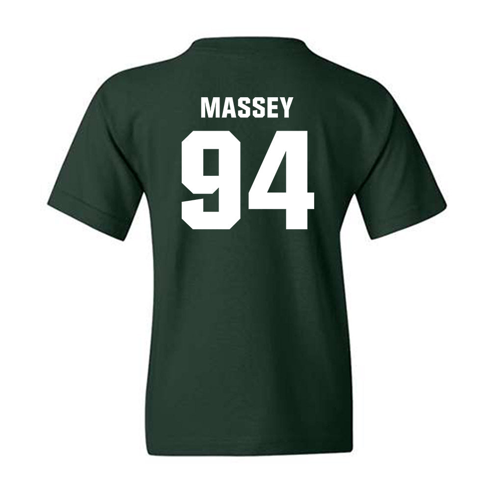 UNC Charlotte - NCAA Football : Takeo Massey - Classic Shersey Youth T-Shirt-1