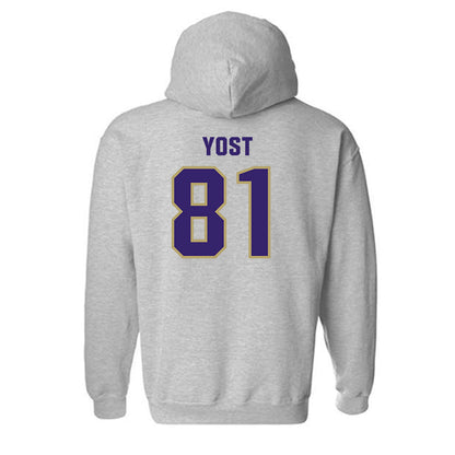 JMU - NCAA Football : Sue Yost - Classic Shersey Hooded Sweatshirt-1