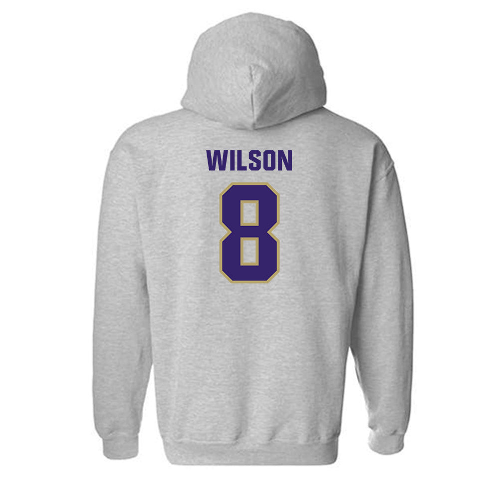 JMU - NCAA Women's Volleyball : Anna Wilson - Classic Shersey Hooded Sweatshirt-1