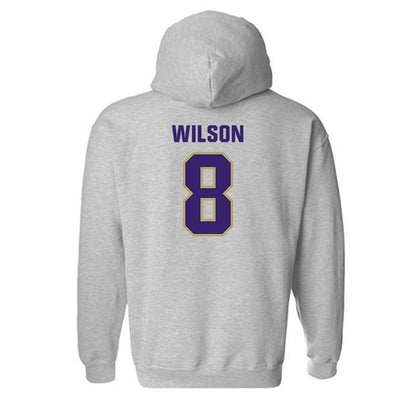 JMU - NCAA Women's Volleyball : Anna Wilson - Classic Shersey Hooded Sweatshirt-1