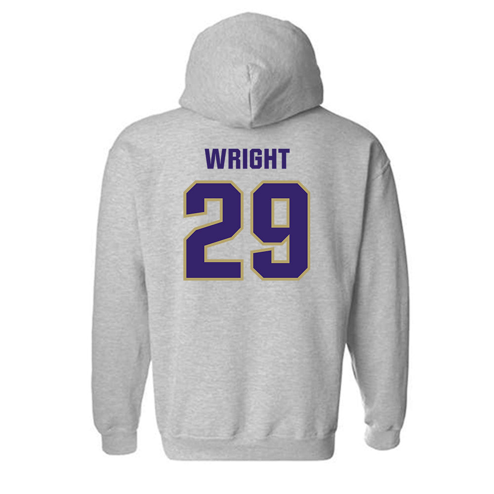 JMU - NCAA Football : KJ Wright - Classic Shersey Hooded Sweatshirt-1