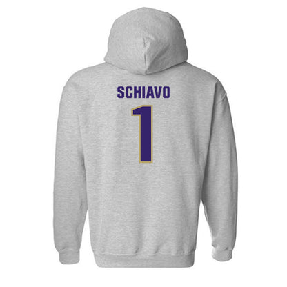 JMU - NCAA Women's Lacrosse : Jolie Schiavo - Classic Shersey Hooded Sweatshirt-1