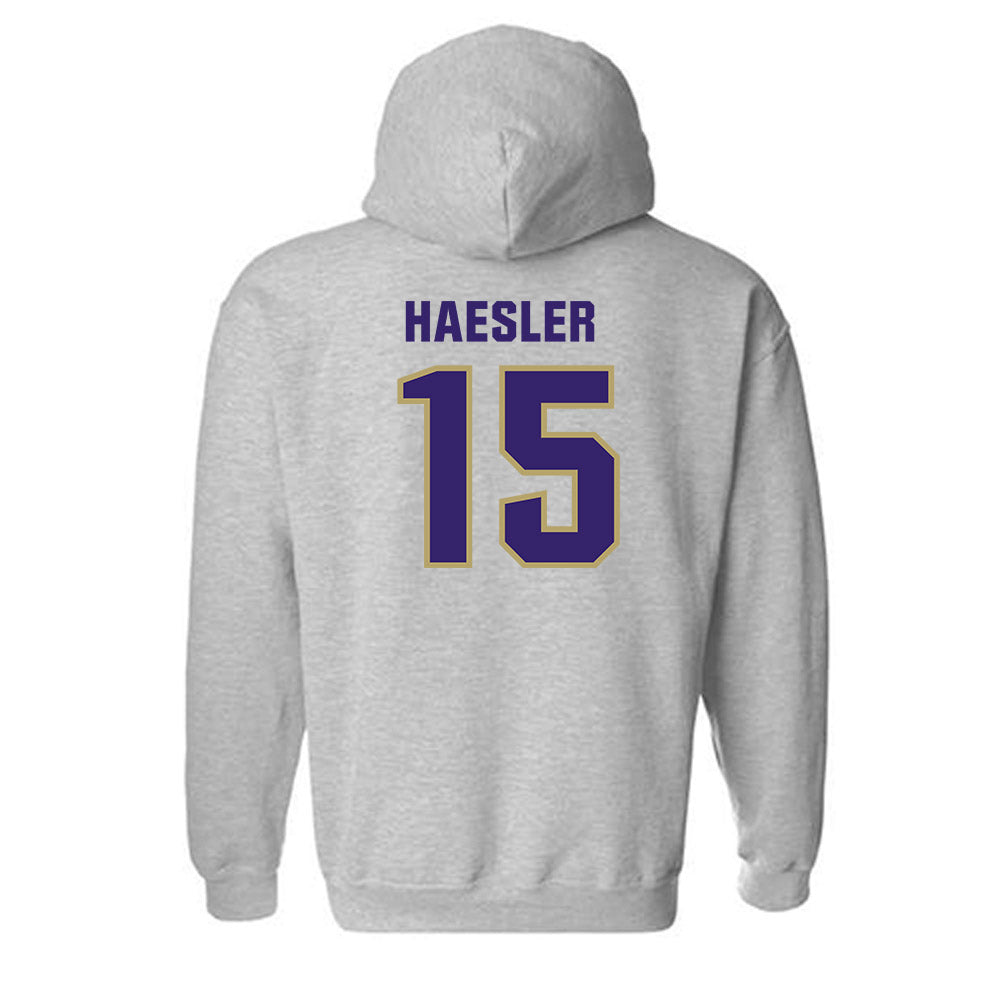 JMU - NCAA Baseball : Keegan Haesler - Classic Shersey Hooded Sweatshirt-1