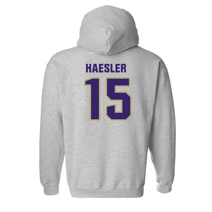 JMU - NCAA Baseball : Keegan Haesler - Classic Shersey Hooded Sweatshirt-1