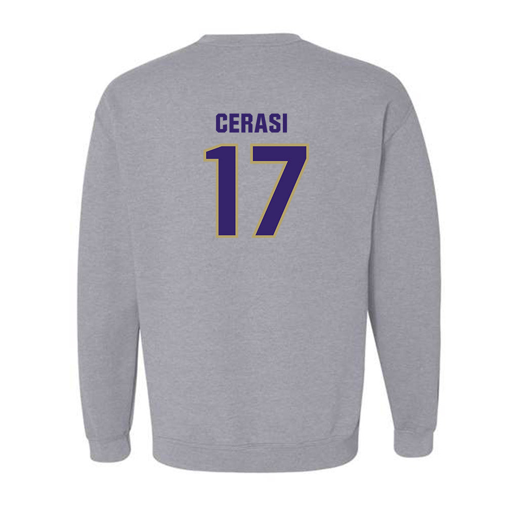 JMU - NCAA Women's Lacrosse : Juliana Cerasi - Classic Shersey Crewneck Sweatshirt-1