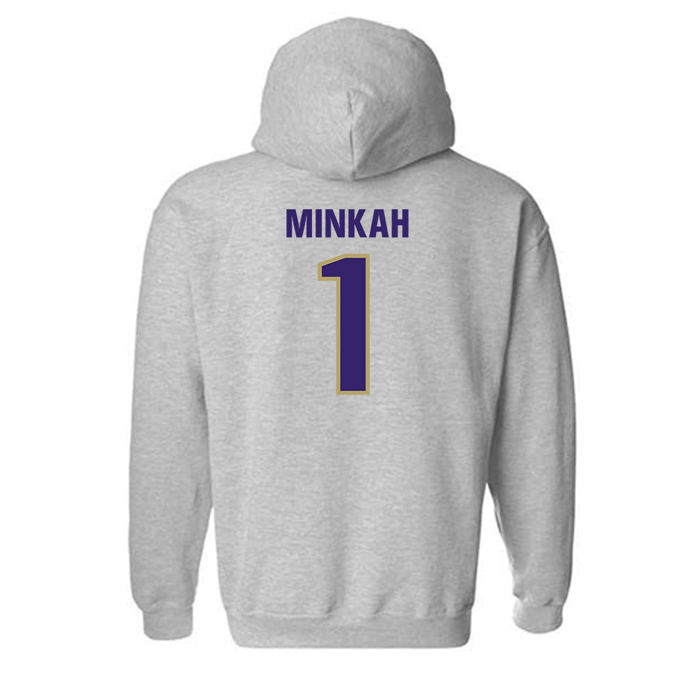 JMU - NCAA Football : Damier Minkah - Classic Shersey Hooded Sweatshirt-1
