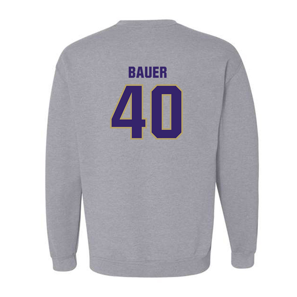 JMU - NCAA Baseball : Patrick Bauer - Classic Shersey Crewneck Sweatshirt-1