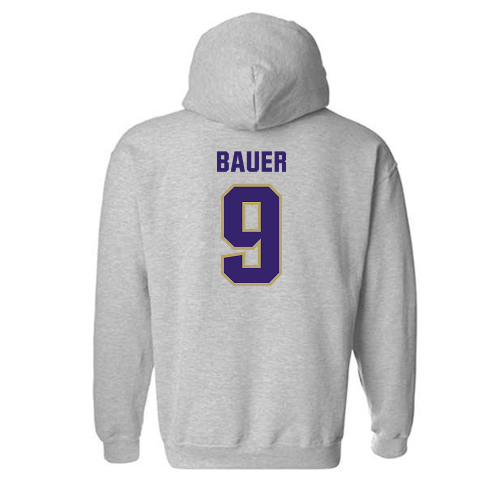 JMU - NCAA Baseball : Landon Bauer - Classic Shersey Hooded Sweatshirt-1