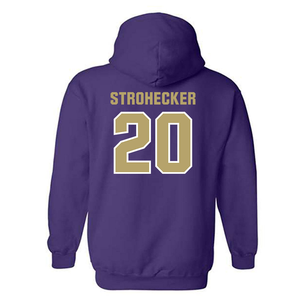 JMU - NCAA Baseball : Jonathan Strohecker - Classic Shersey Hooded Sweatshirt-1