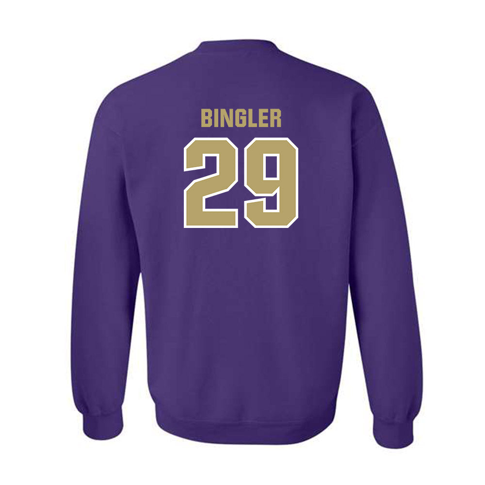 JMU - NCAA Baseball : Alex Bingler - Classic Shersey Crewneck Sweatshirt-1