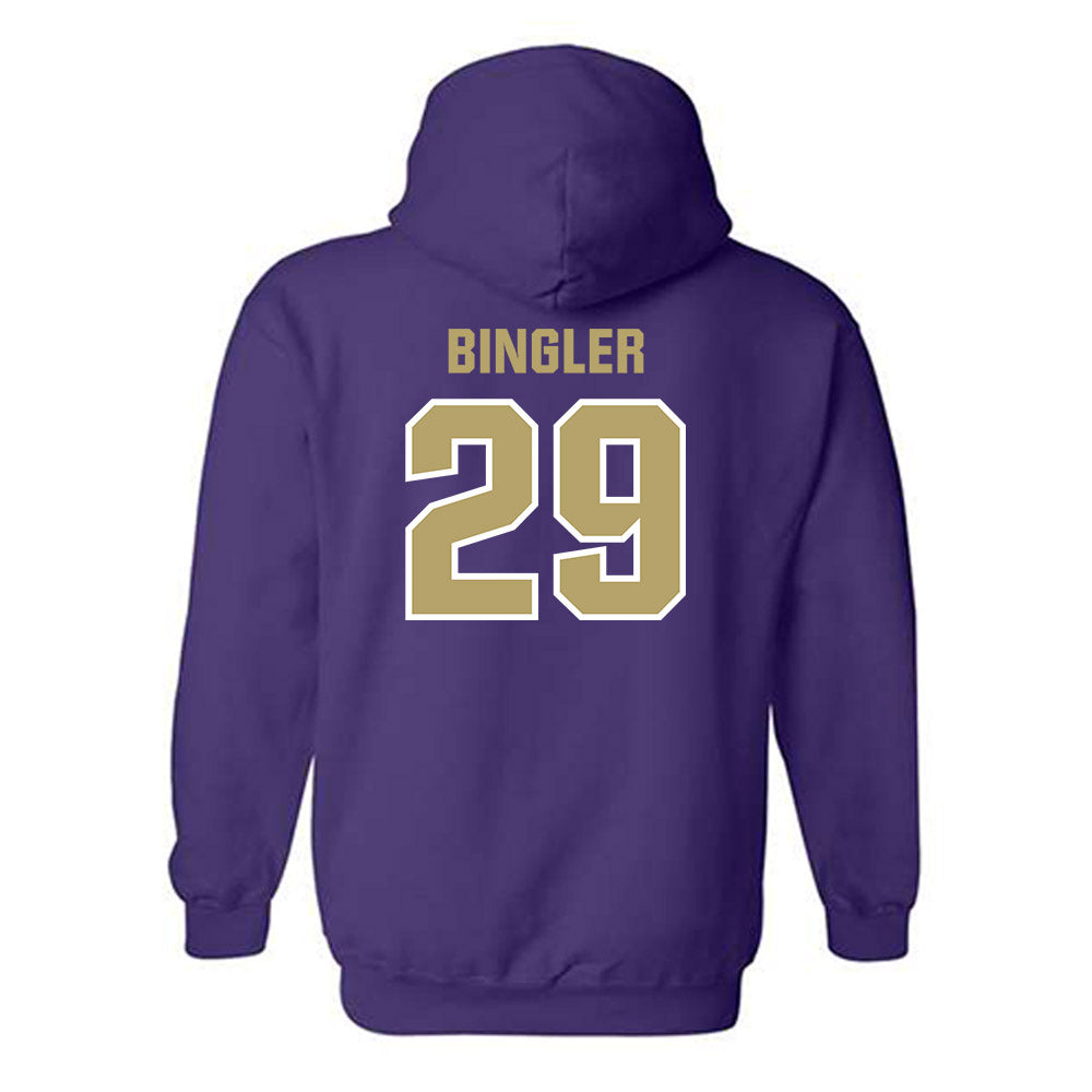 JMU - NCAA Baseball : Alex Bingler - Classic Shersey Hooded Sweatshirt-1