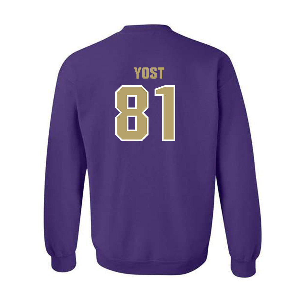 JMU - NCAA Football : Sue Yost - Classic Shersey Crewneck Sweatshirt-1