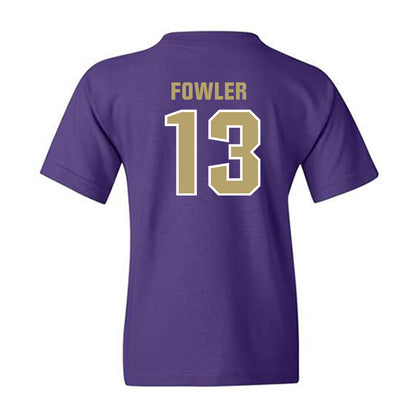 JMU - NCAA Men's Basketball : Preston Fowler - Classic Shersey Youth T-Shirt-1