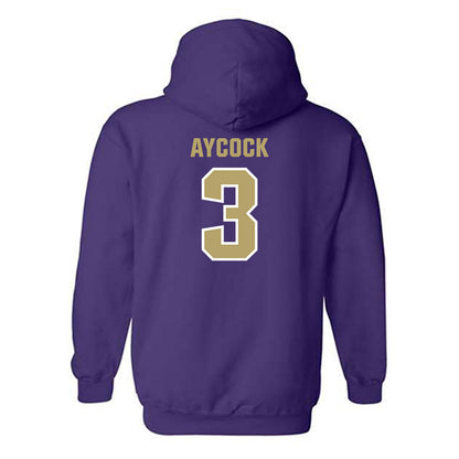 JMU - NCAA Baseball : Cameron Aycock - Classic Shersey Hooded Sweatshirt-1