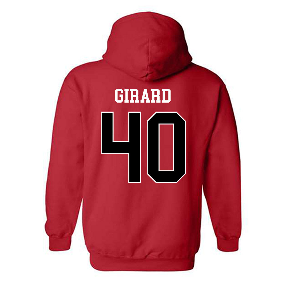 Illinois State - NCAA Baseball : Nolan Girard - Classic Shersey Hooded Sweatshirt-1
