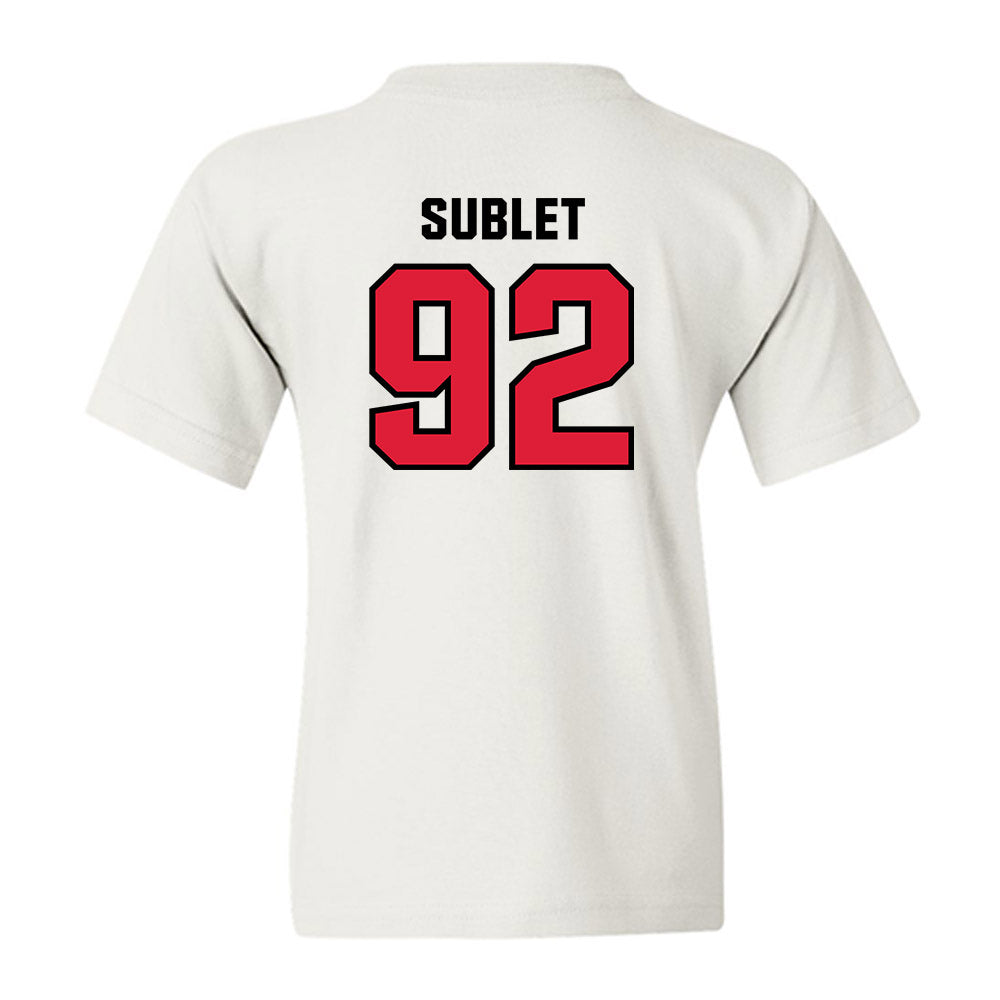 Lamar - NCAA Football : Broderick Sublet - Classic Shersey Youth T-Shirt-1