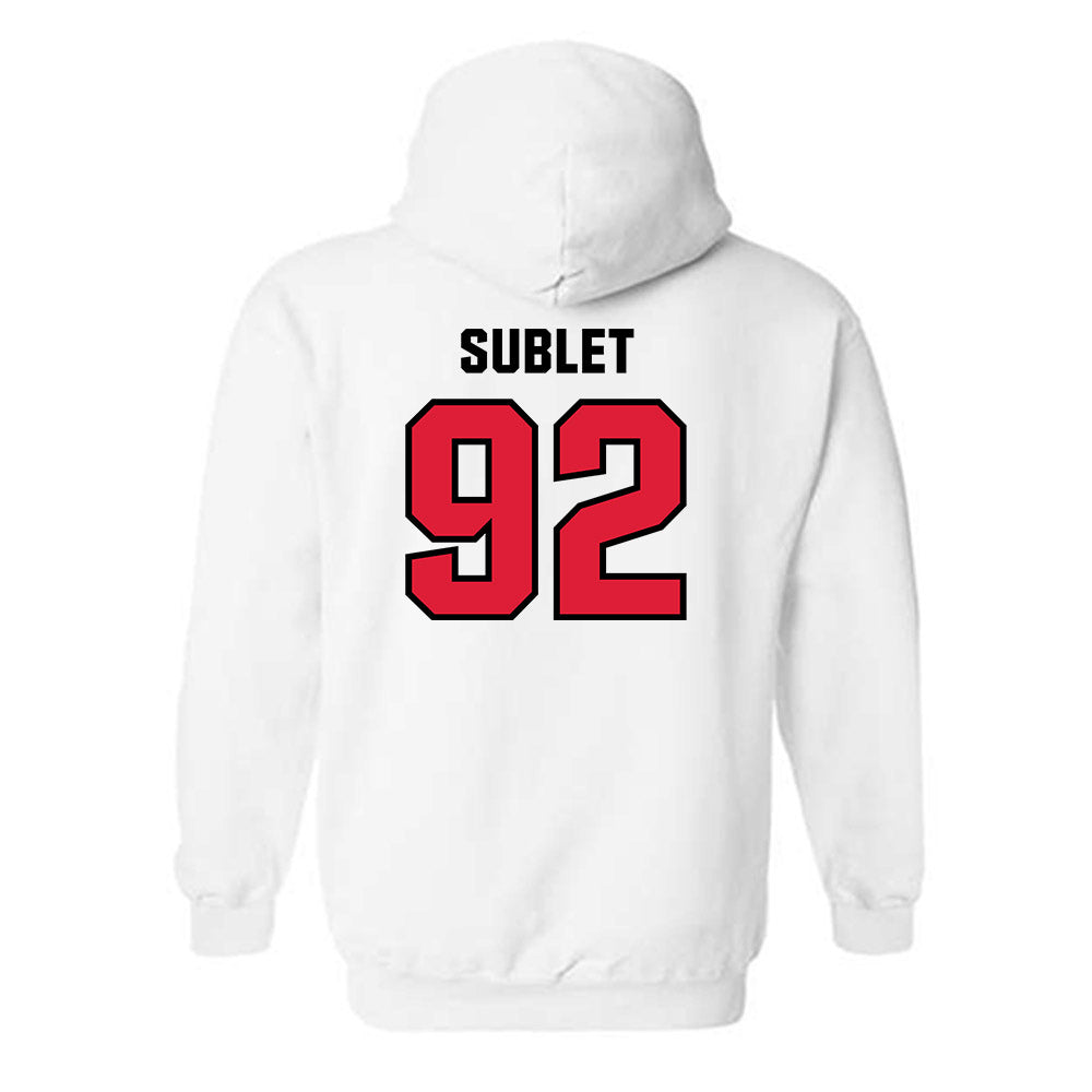 Lamar - NCAA Football : Broderick Sublet - Classic Shersey Hooded Sweatshirt-1