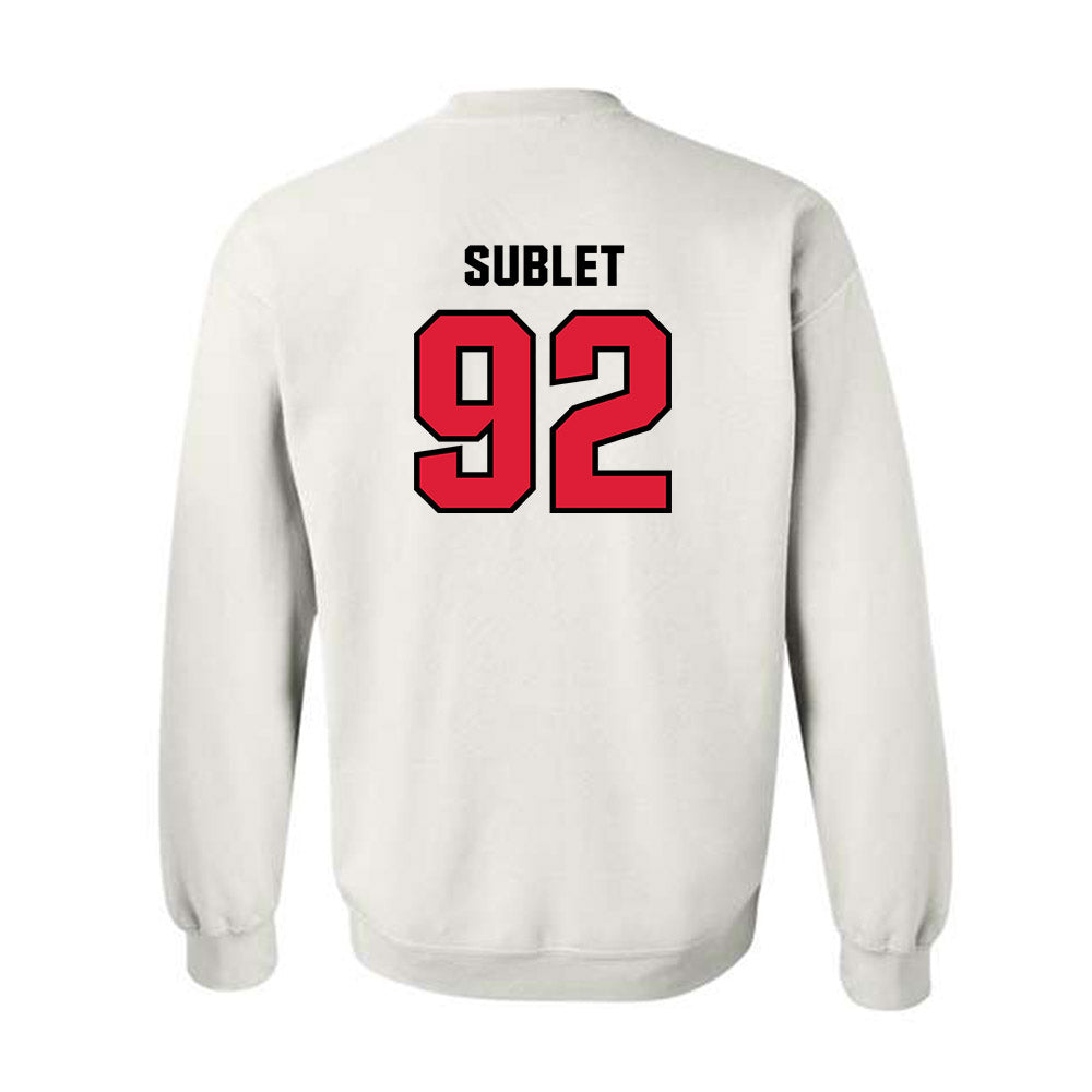 Lamar - NCAA Football : Broderick Sublet - Classic Shersey Crewneck Sweatshirt-1