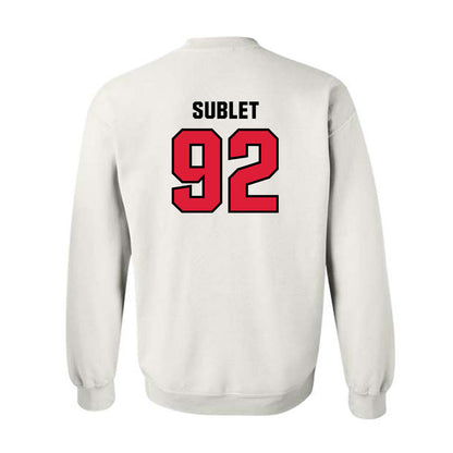 Lamar - NCAA Football : Broderick Sublet - Classic Shersey Crewneck Sweatshirt-1
