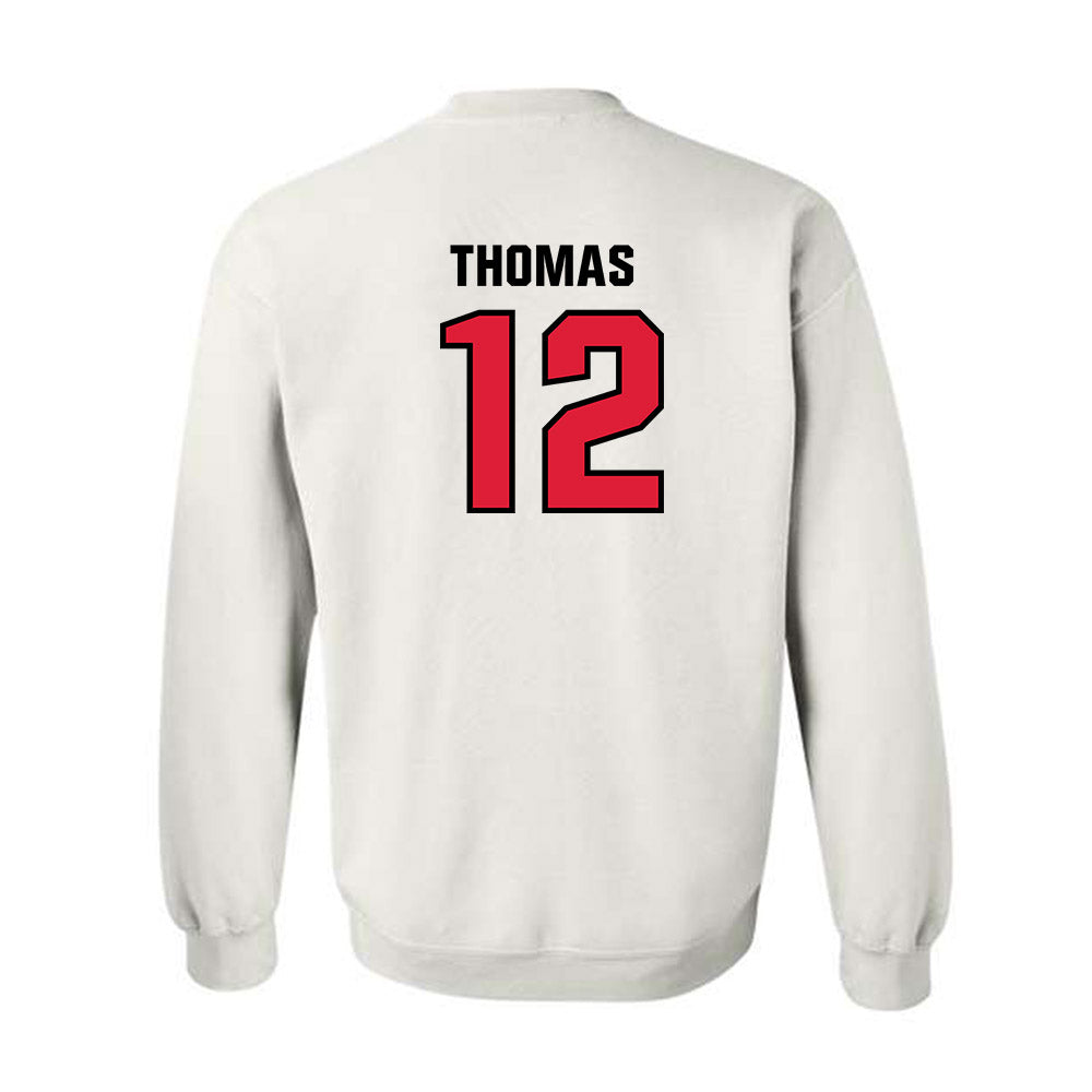 Lamar - NCAA Men's Basketball : Christian Thomas - Classic Shersey Crewneck Sweatshirt-1
