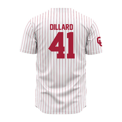 Oklahoma - NCAA Baseball : Gunnar Dillard - Pinstripe Jersey-1