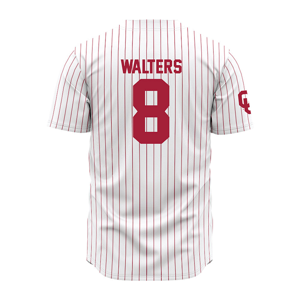 Oklahoma - NCAA Baseball : Uriah Walters - Pinstripe Jersey-1