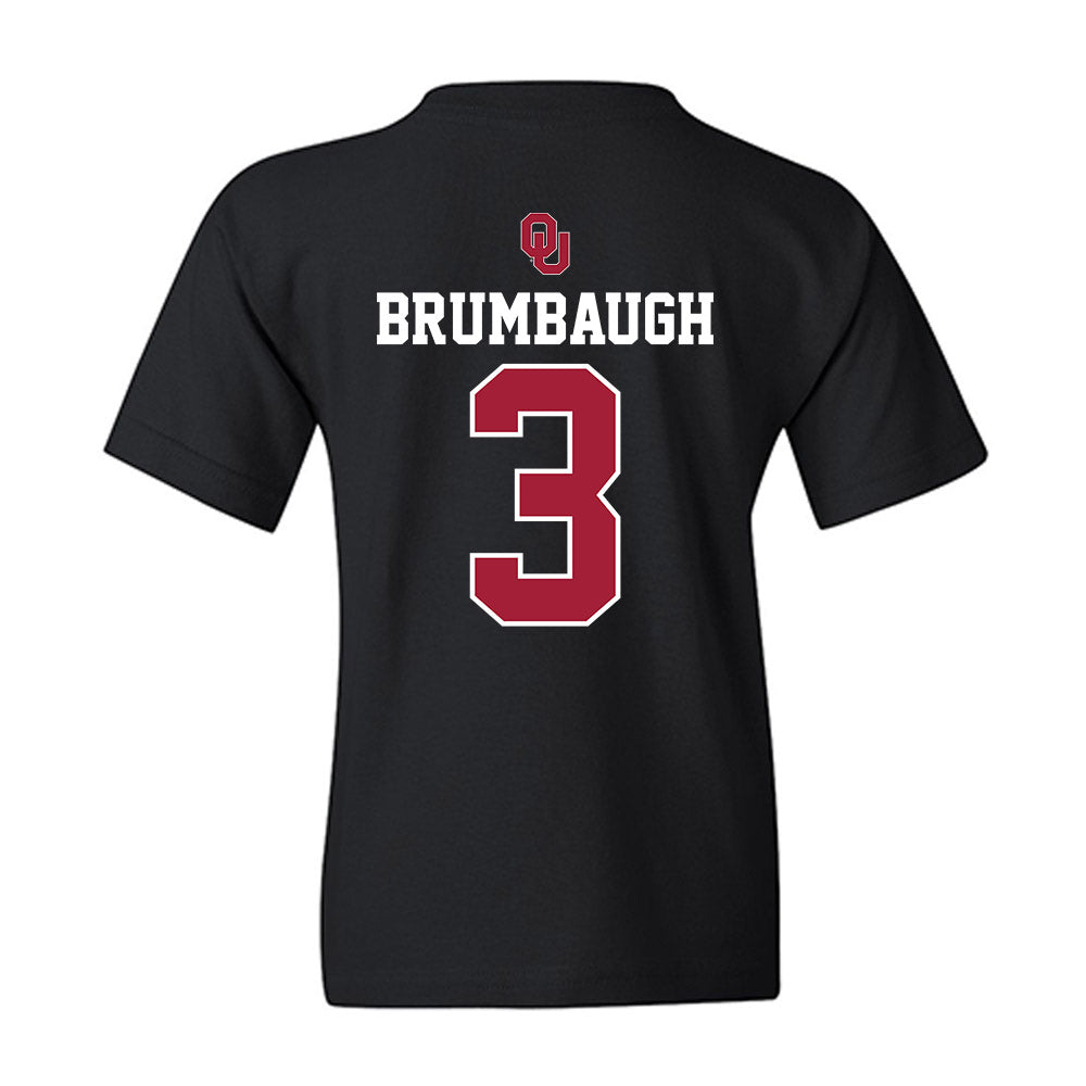 Oklahoma - NCAA Baseball : Cayden Brumbaugh - Fashion Shersey Youth T-Shirt-1
