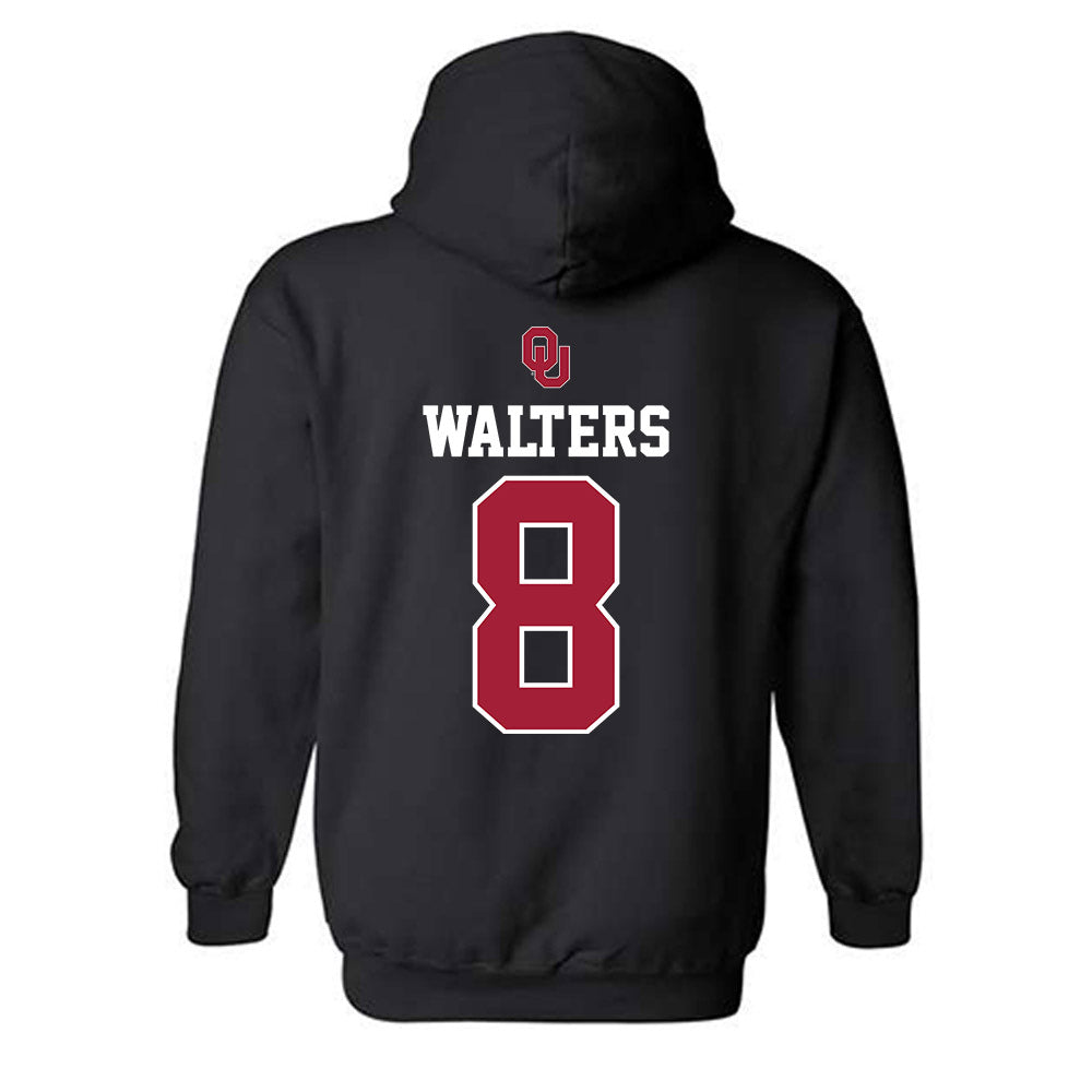 Oklahoma - NCAA Baseball : Uriah Walters - Fashion Shersey Hooded Sweatshirt-1