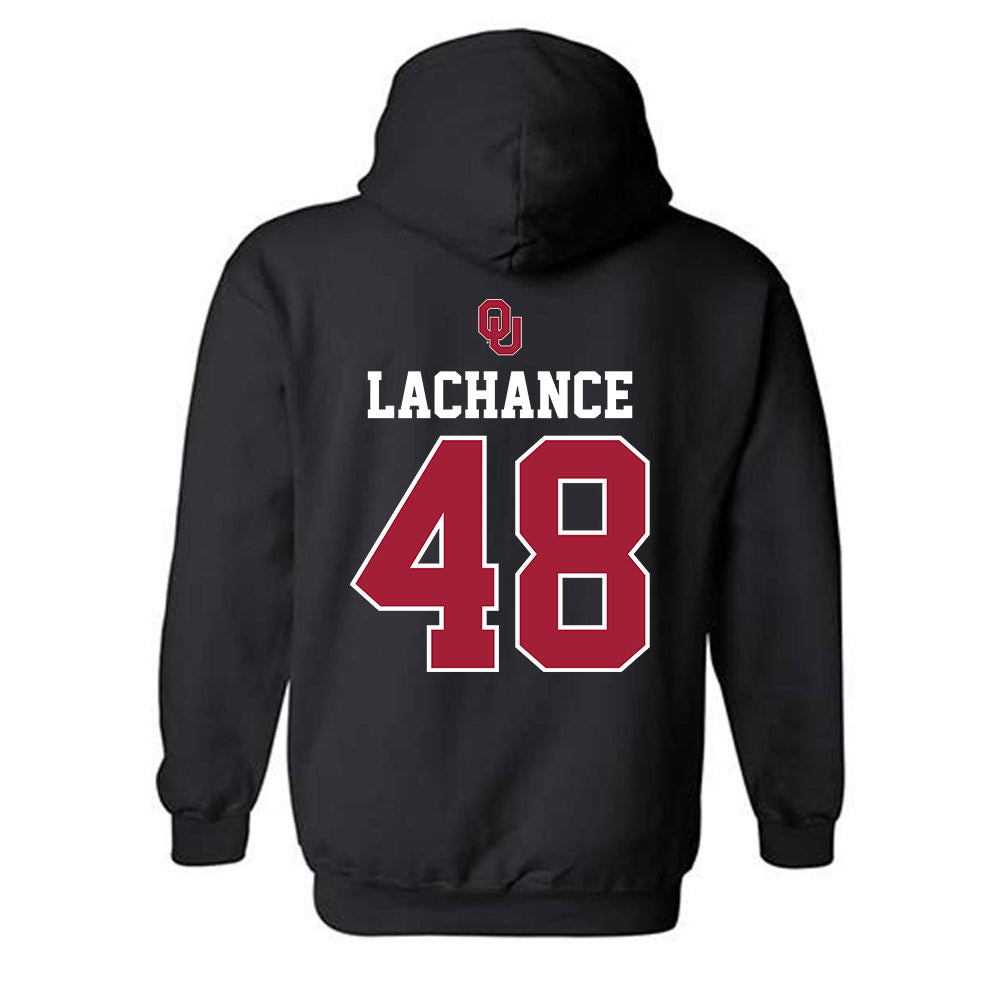 Oklahoma - NCAA Baseball : Deiten Lachance - Fashion Shersey Hooded Sweatshirt-1
