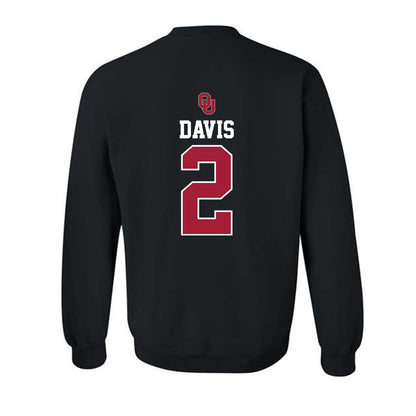 Oklahoma - NCAA Baseball : Myles Davis - Fashion Shersey Crewneck Sweatshirt-1