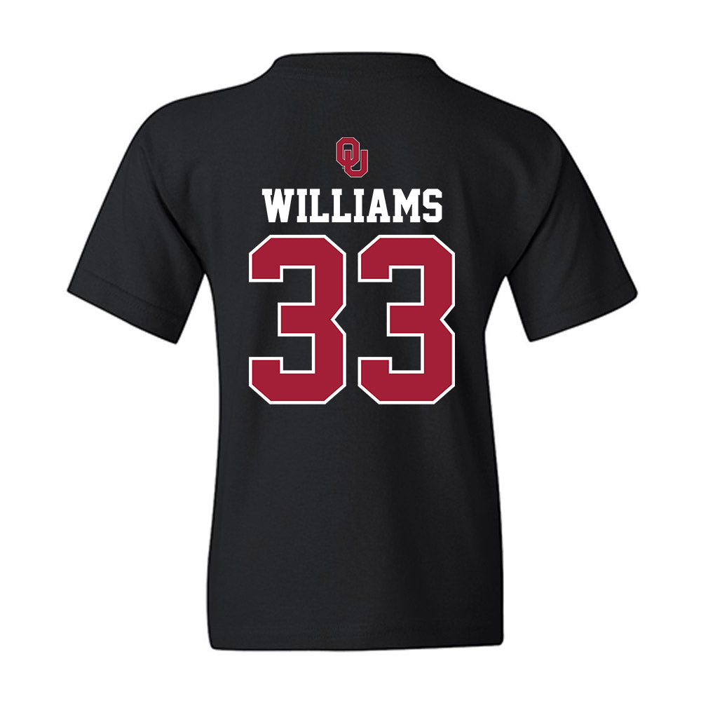Oklahoma - NCAA Baseball : Isaac Williams - Fashion Shersey Youth T-Shirt-1