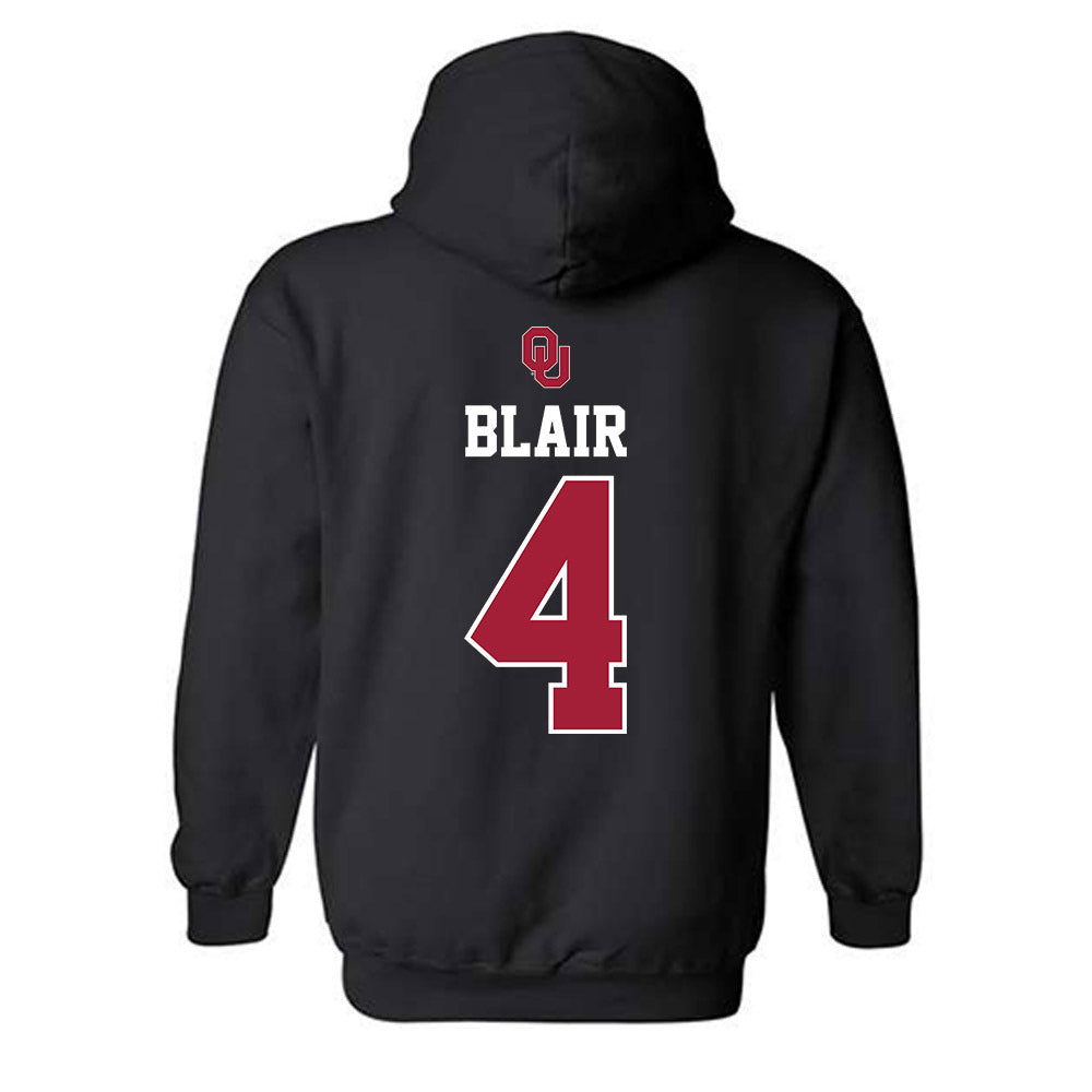 Oklahoma - NCAA Baseball : Alec Blair - Fashion Shersey Hooded Sweatshirt-1