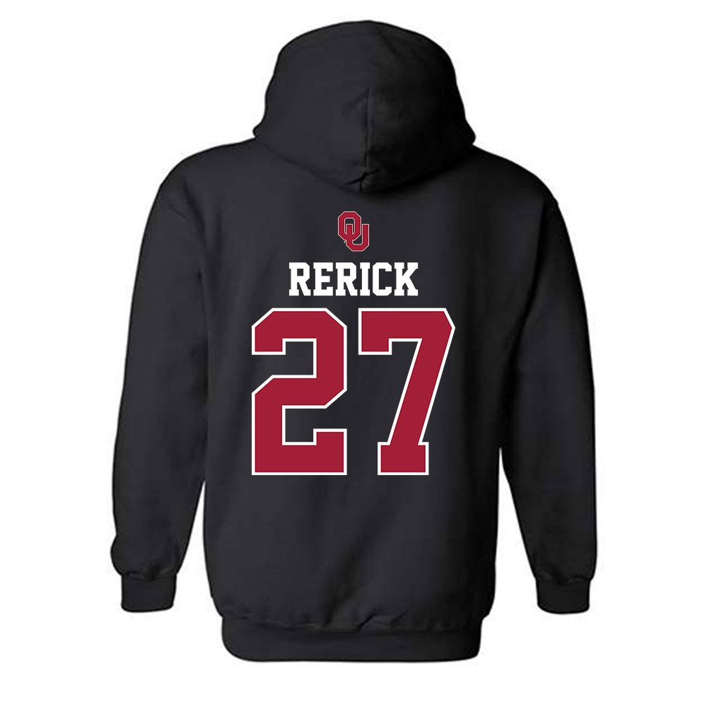 Oklahoma - NCAA Baseball : Drew Rerick - Fashion Shersey Hooded Sweatshirt-1