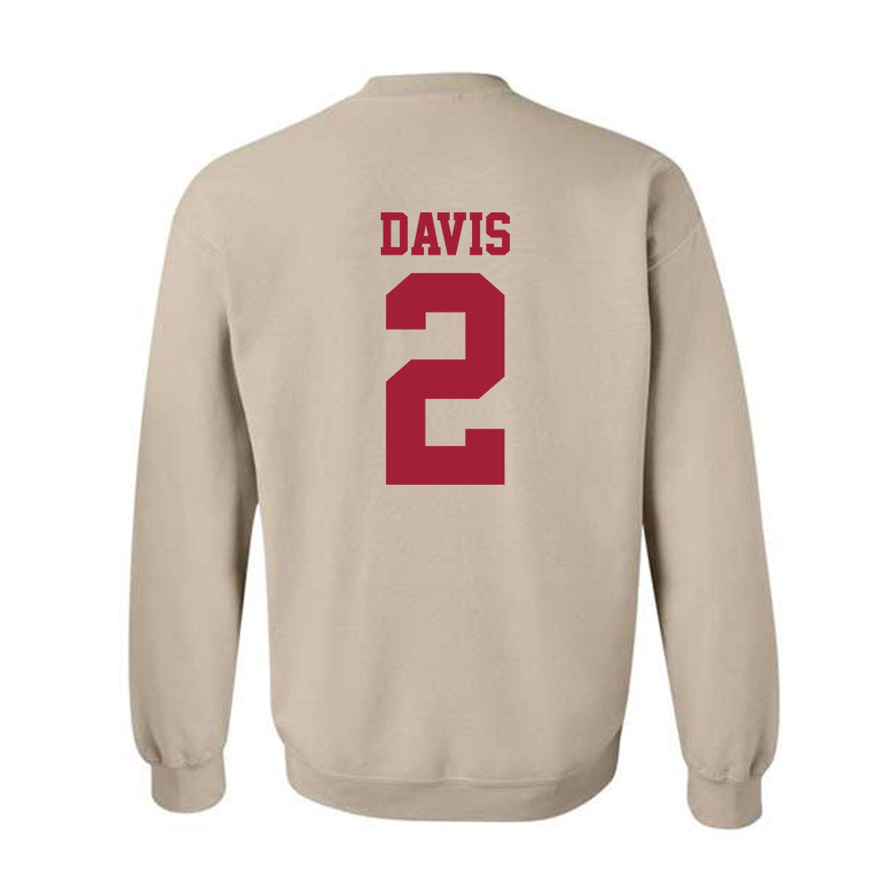 Oklahoma - NCAA Baseball : Myles Davis - Fashion Shersey Crewneck Sweatshirt-1