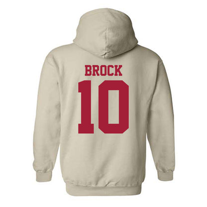Oklahoma - NCAA Baseball : Brendan Brock - Fashion Shersey Hooded Sweatshirt-1