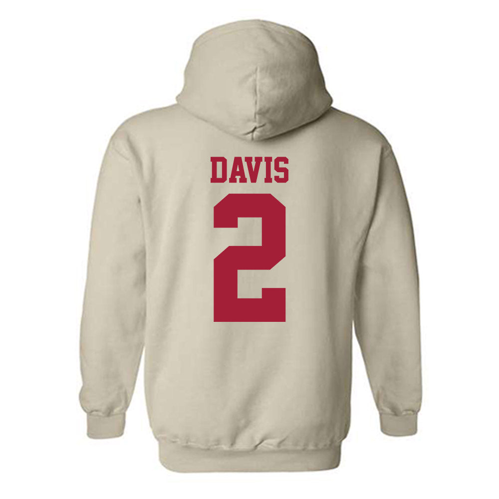Oklahoma - NCAA Baseball : Myles Davis - Fashion Shersey Hooded Sweatshirt-1